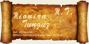Miomira Tunguz vizit kartica